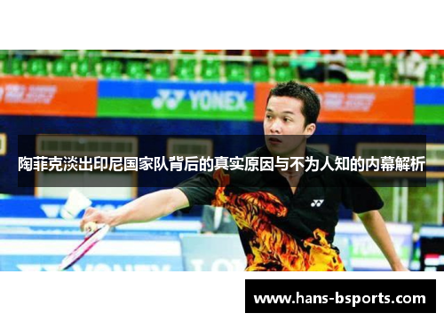 陶菲克淡出印尼国家队背后的真实原因与不为人知的内幕解析